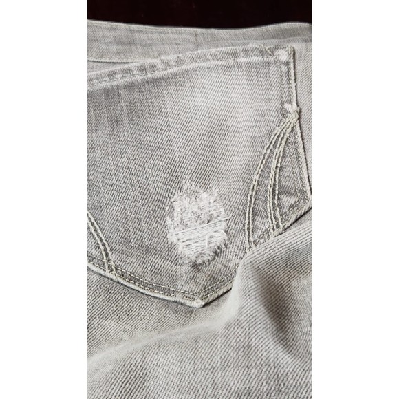 Allsaints Spitalfields Gray Woodvale Pipe Skinny Distressed Jeans Size 27 WPJ902 - Picture 11 of 11